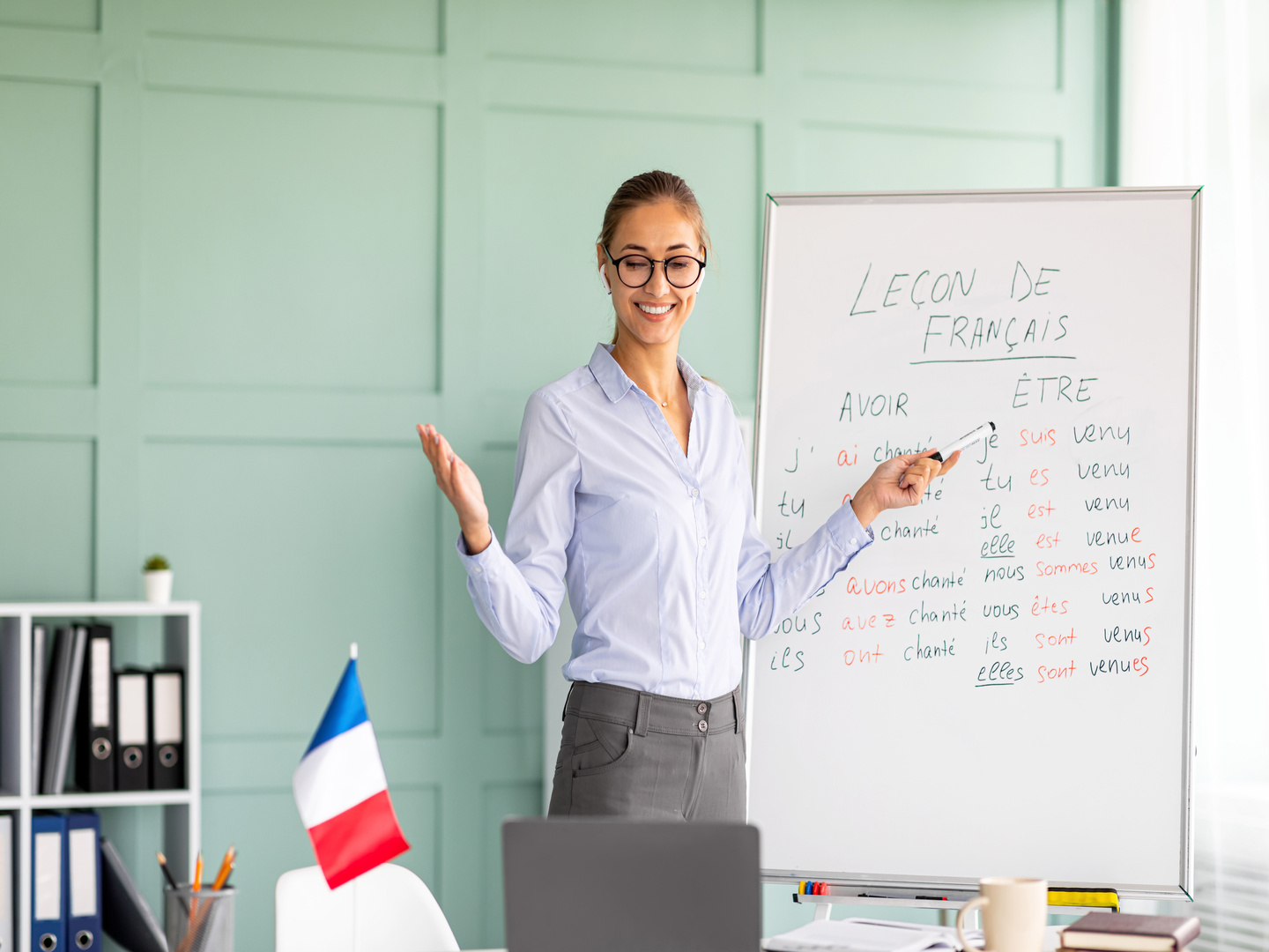 French courses with a teacher and host family accomodation.