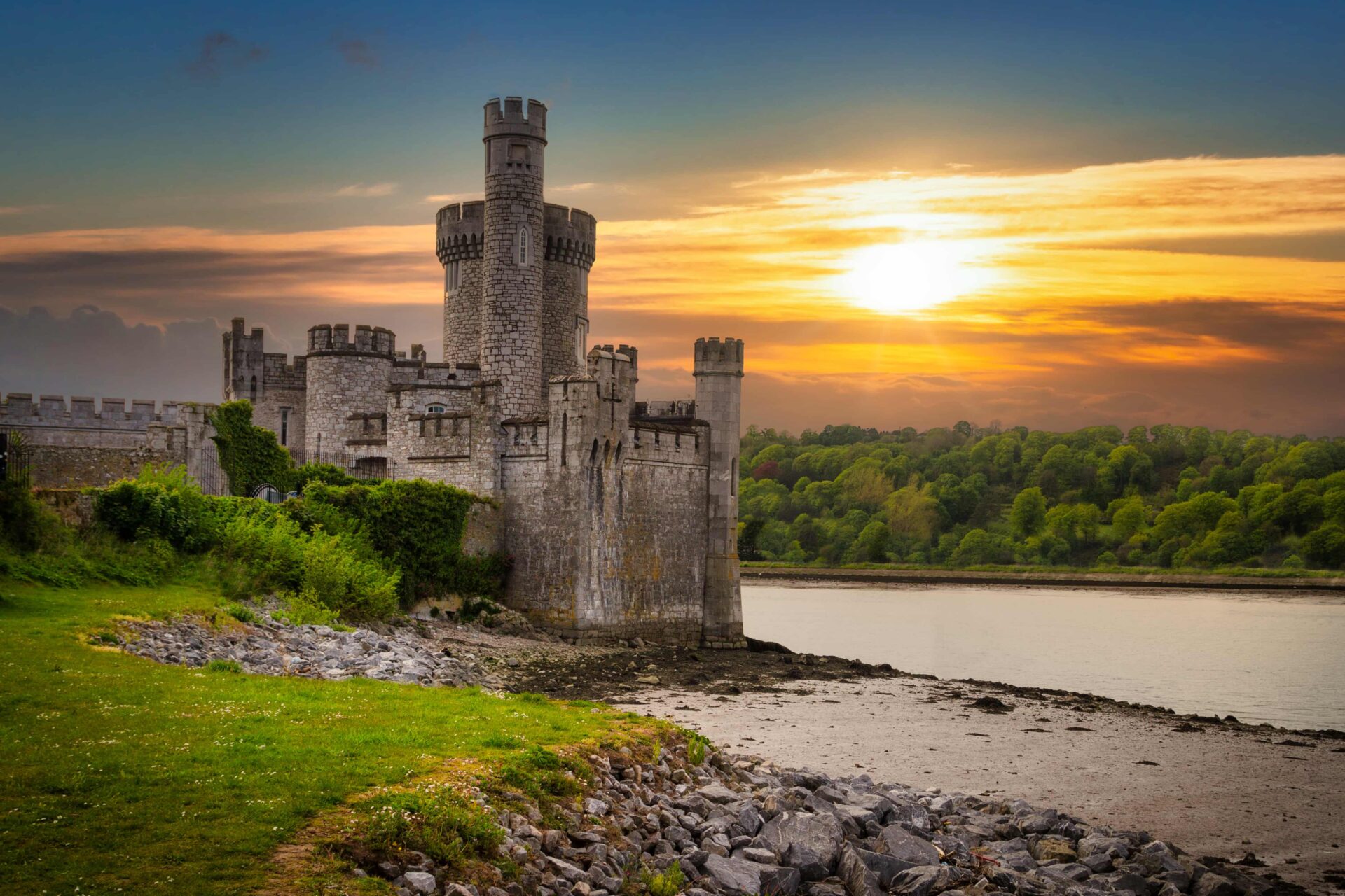 Château en Irlande visité pendant un séjour anglais + rugby