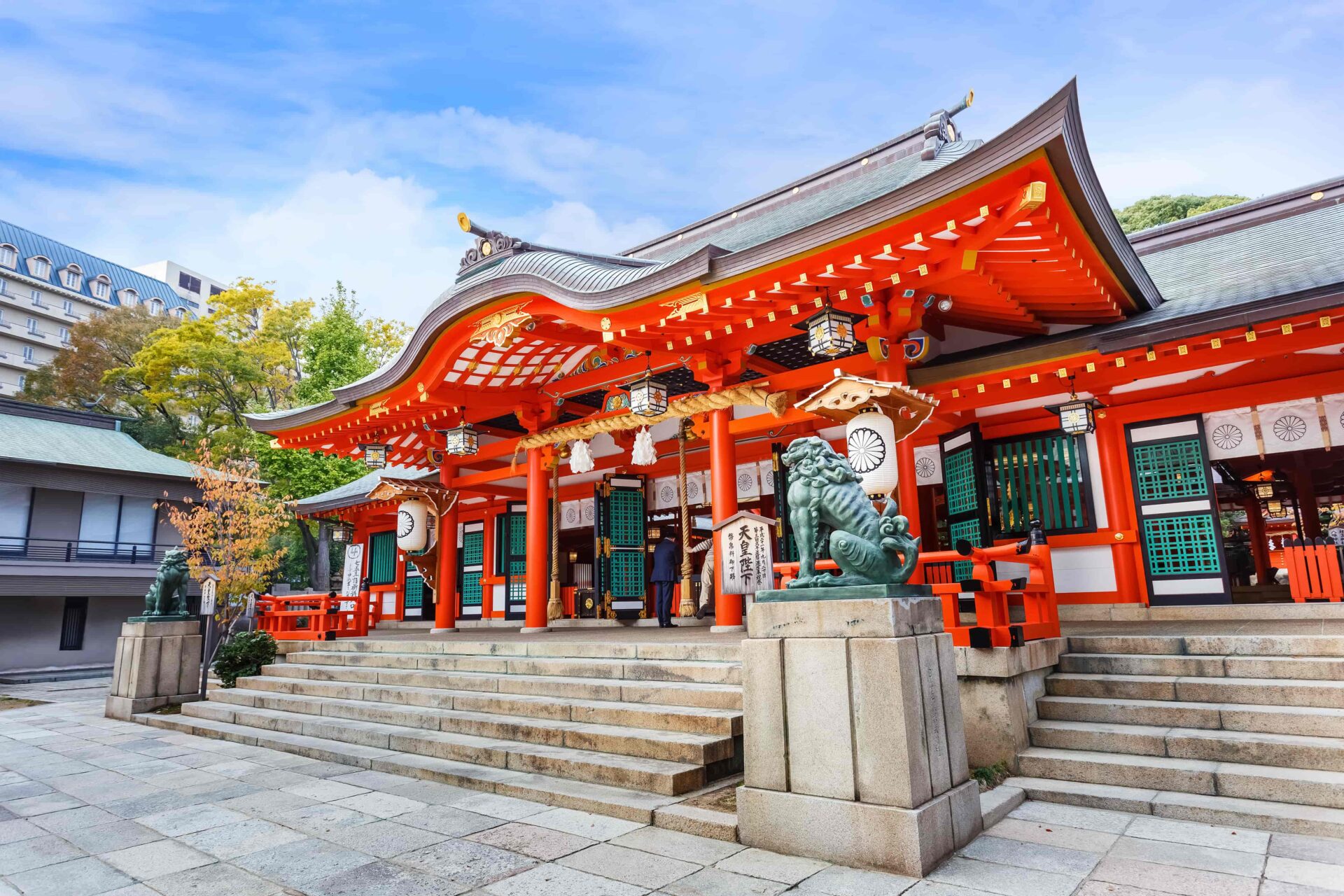 Temple traditionnel japonais à Kobe.