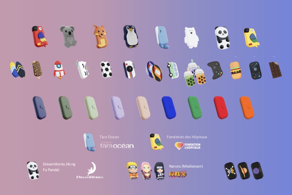 Collection de coques personnalisables pour l'argent de poche en voyage