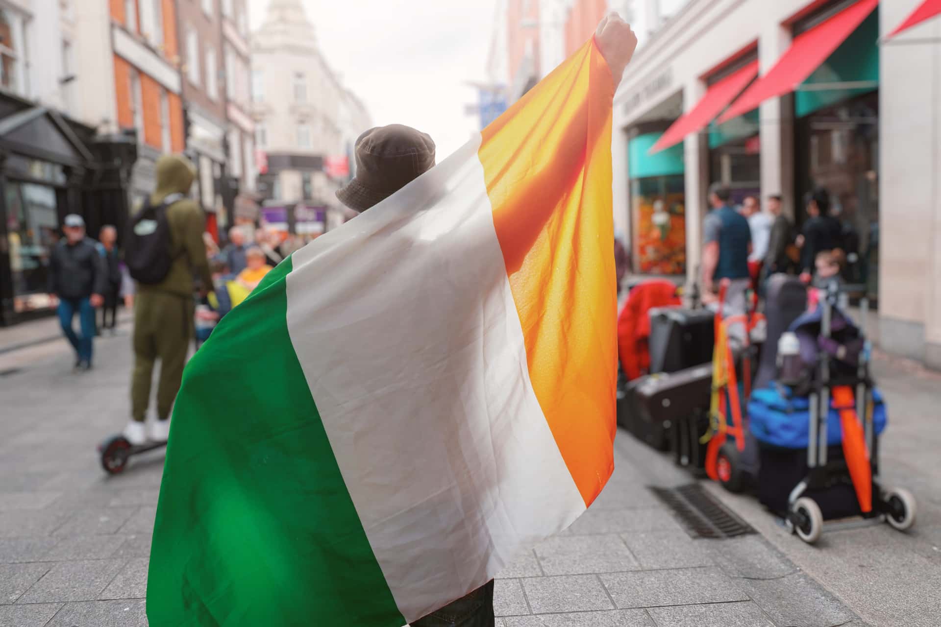 Drapeau irlandais lors d'un séjour linguistique en Irlande