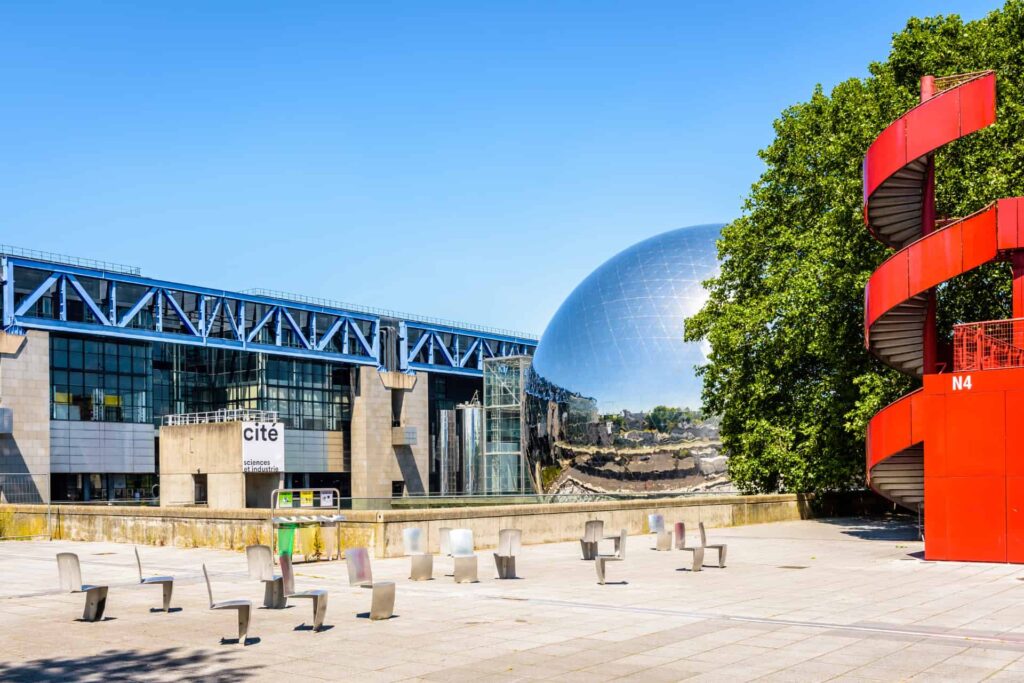 Exterior of the Cité des Sciences et de l'Industrie in Paris