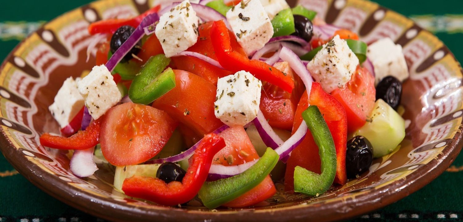 grece, salade, plats