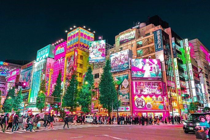 colo, japon, quartier, tokyo