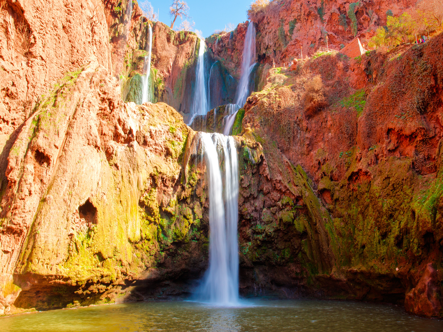 Colonie de vacances pour ados à Marrakech, octobre 2024. Au programme : découverte des cascades d'Ouzoud.