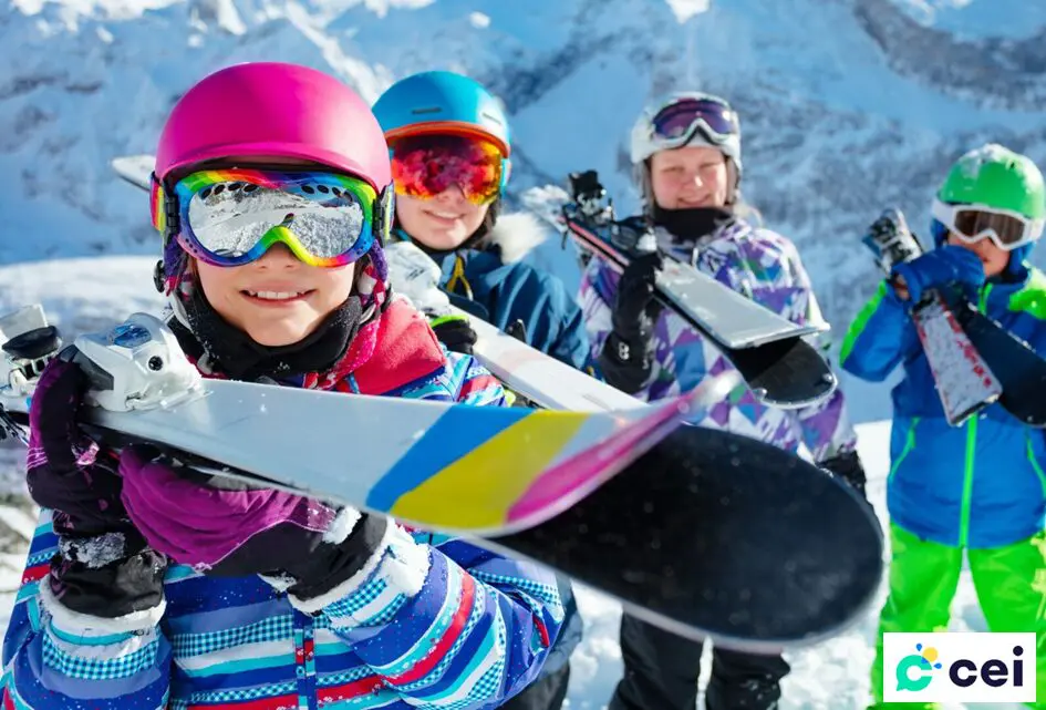 colonie de vacances ski pour enfants avec le CEI