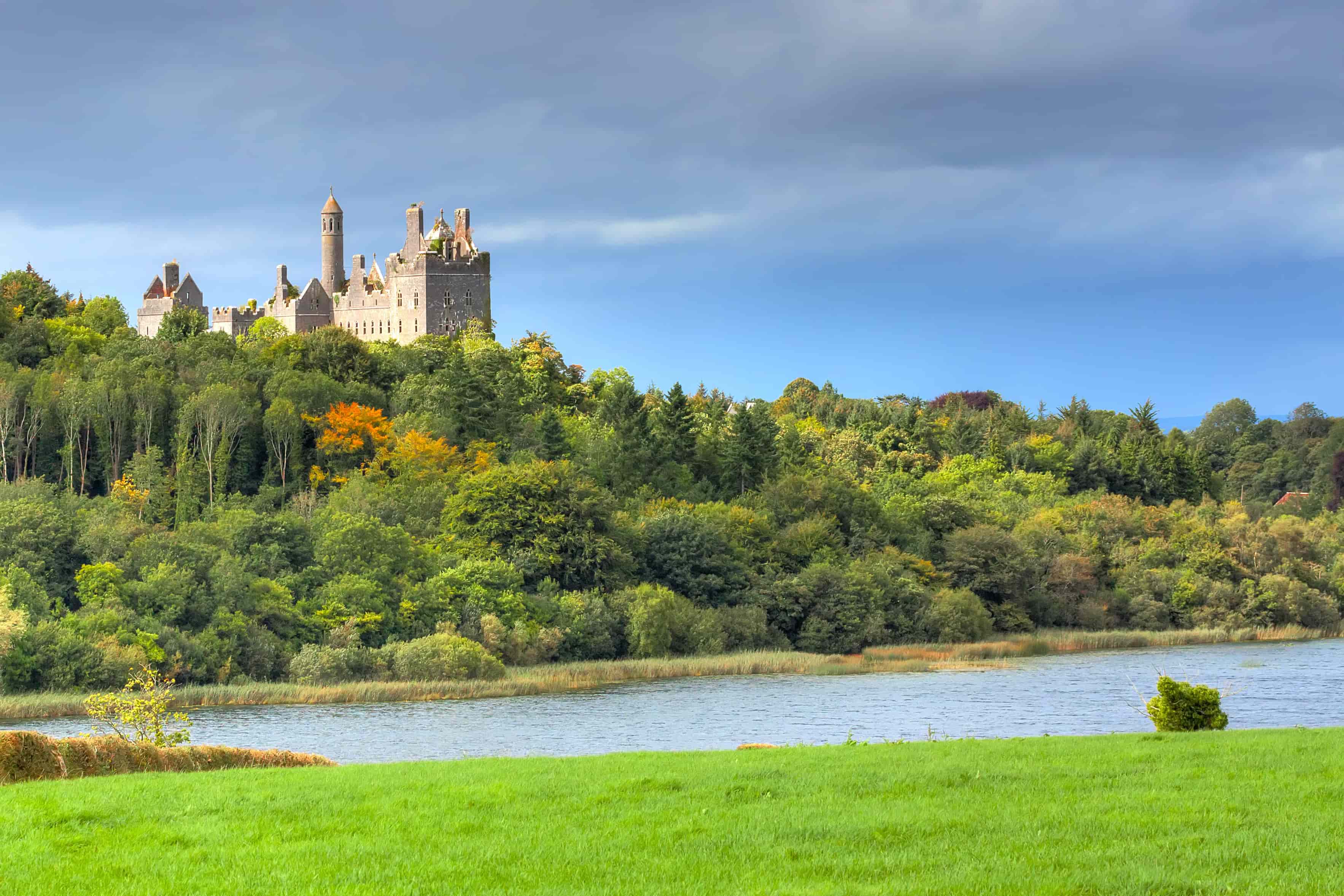 Château en Irlande pendant un séjour linguistique à Dublin.