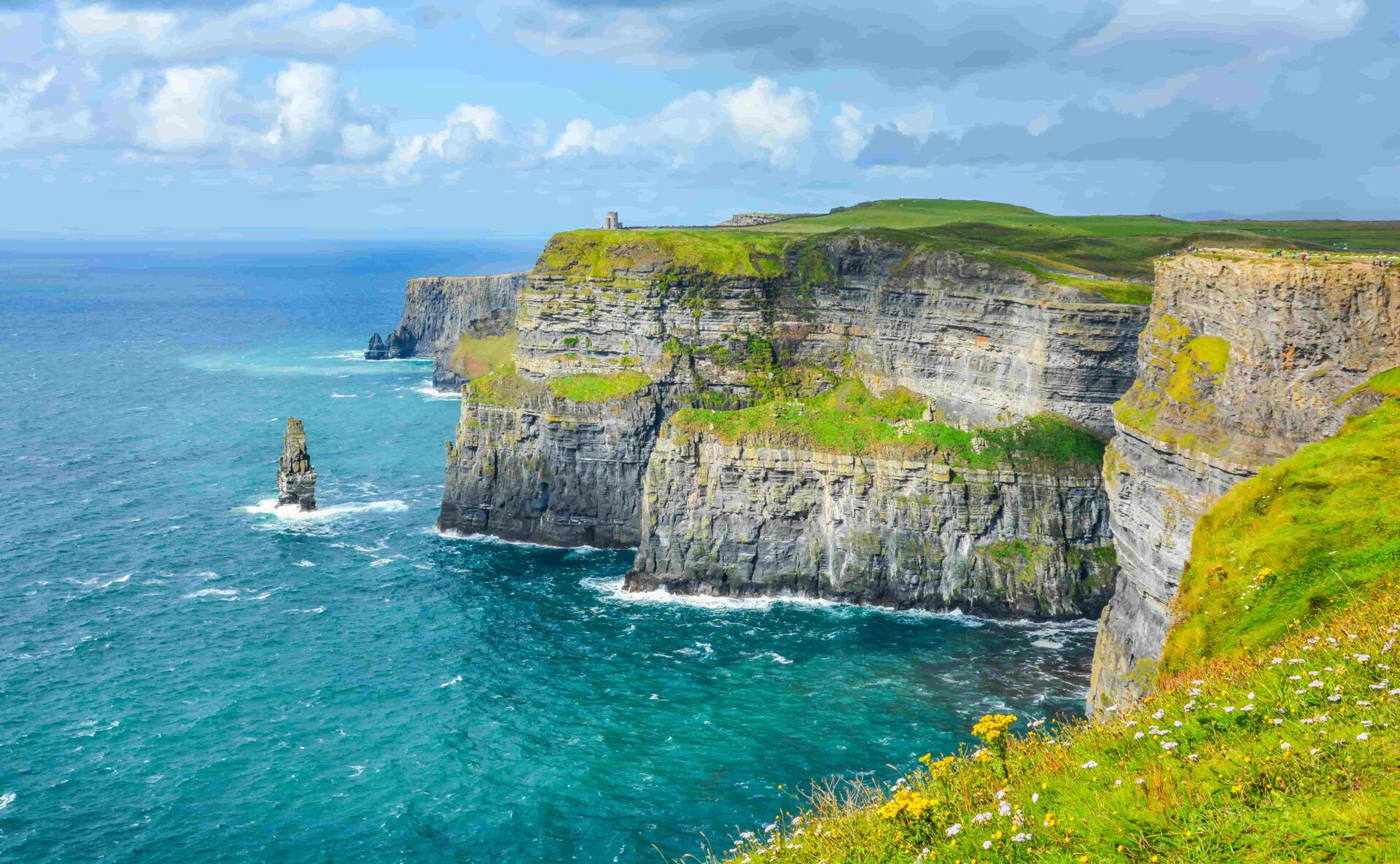 Falaises de Moher lors d’un séjour linguistique à Dublin.
