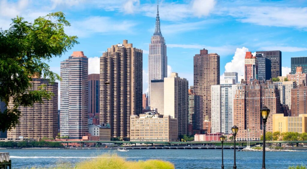 Vue de Manhattan pendant un séjour linguistique à New York